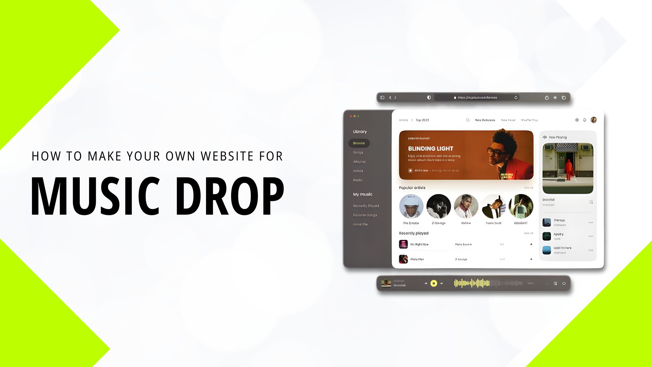 How To Make Your Own Website for a Music Drop