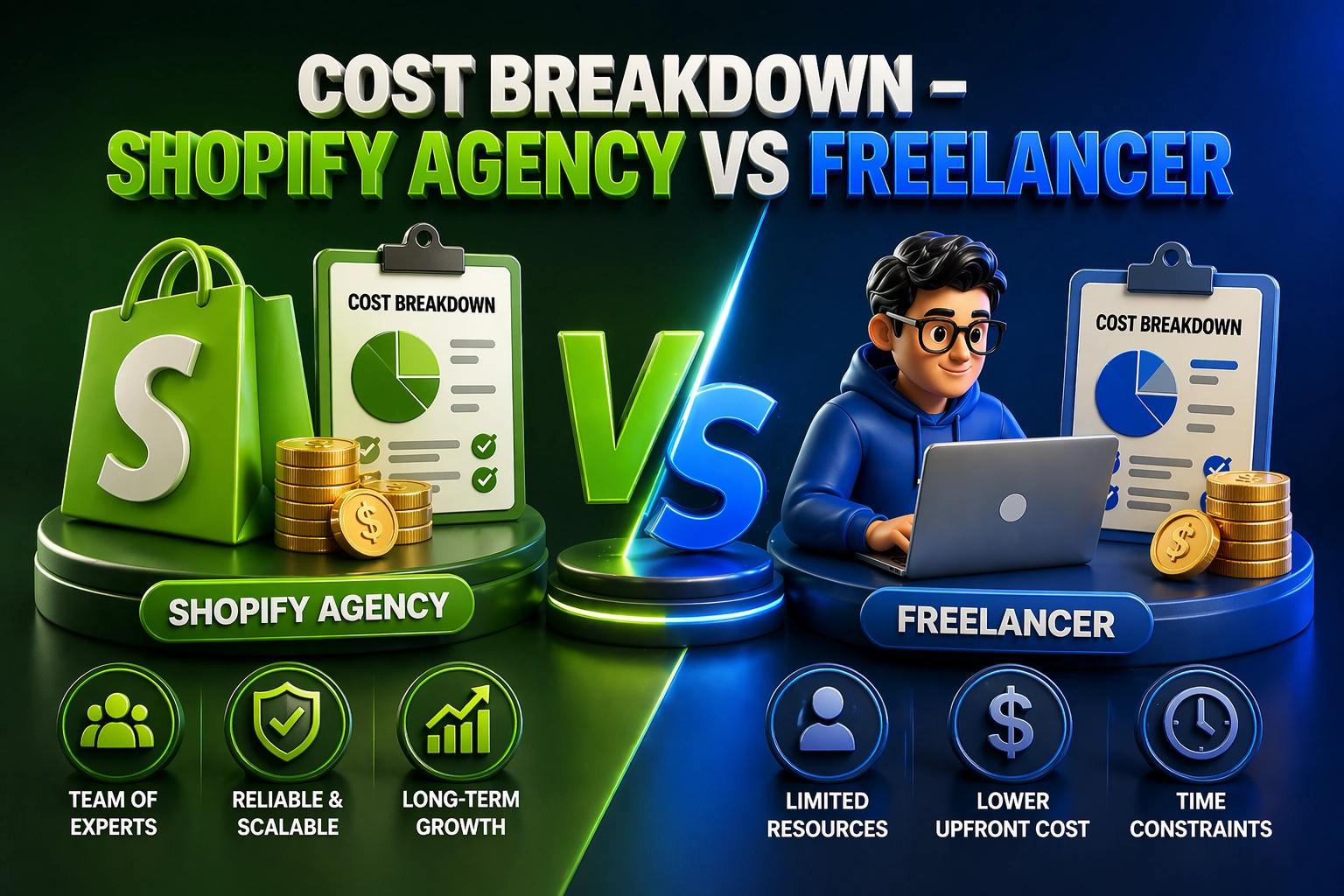 Shopify Marketing Agency Vs Freelance Digital Marketer for E-Commerce Growth 5 shopify agency vs freelancer