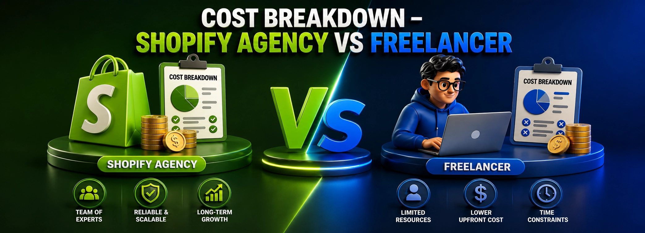 Cost Breakdown – Agency vs Freelancer