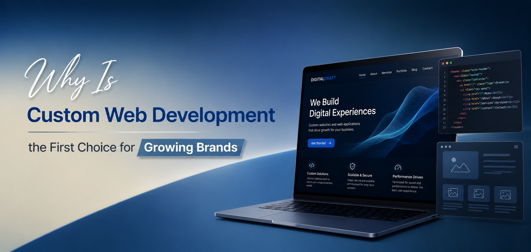 Why Is Custom Web Development the First Choice for Growing Brands