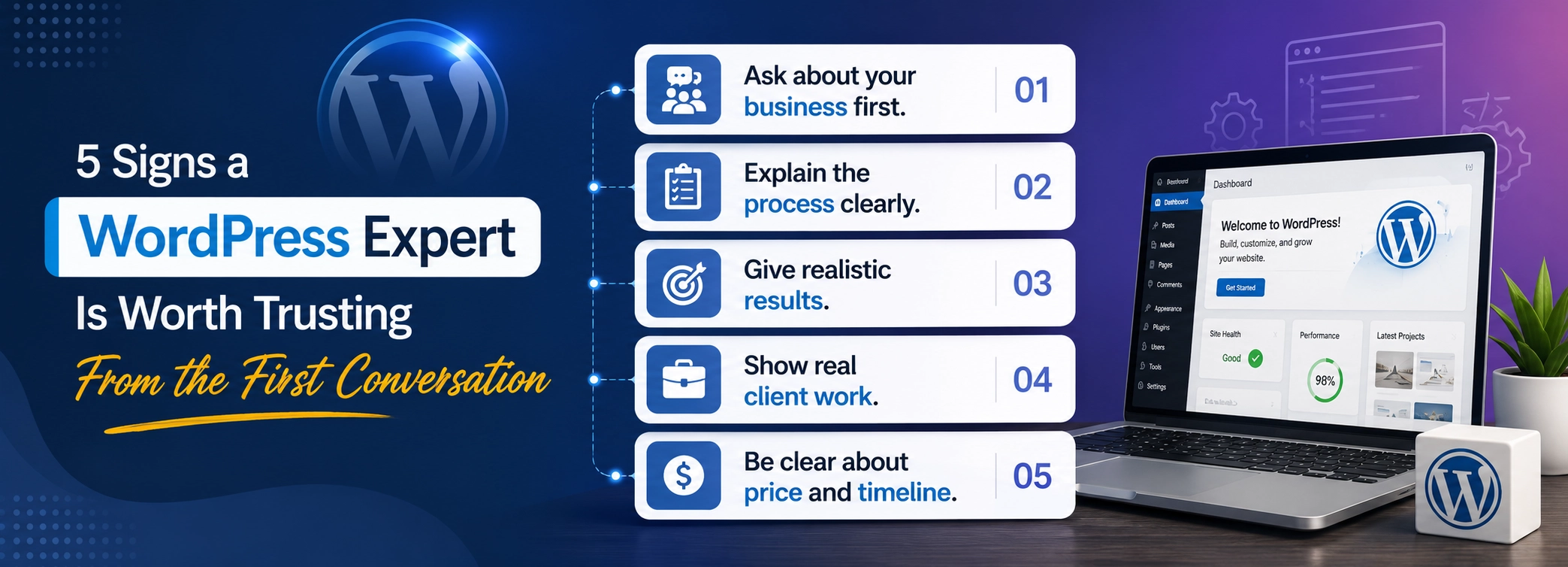 How to Hire WordPress Expert That Businesses Trust 1 Describe the image